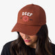 reef terracota baseball hat with sun