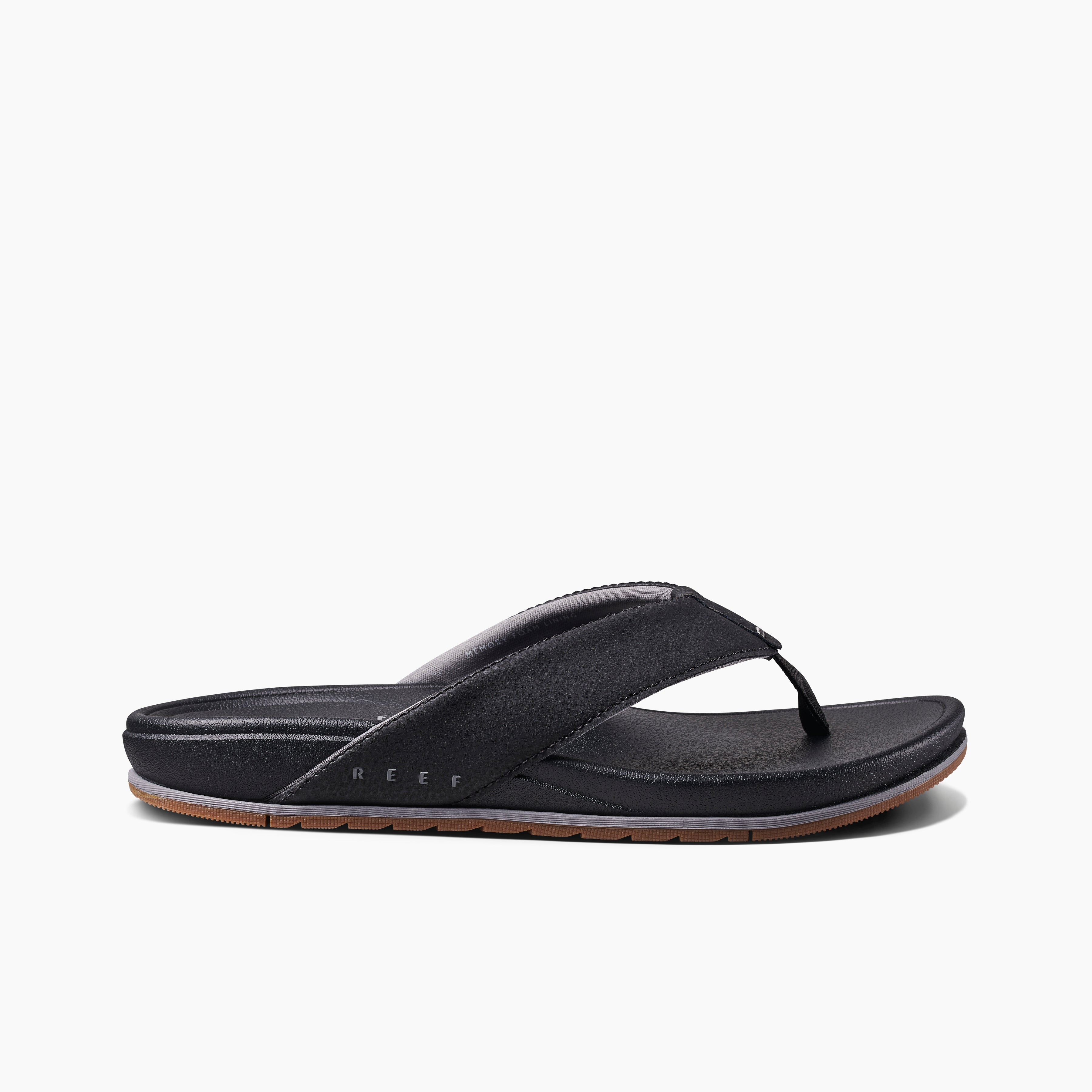 Men's Cushion Bonzer Sandals in Black/Gum | REEF®