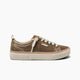 Women's Lay Day Dawn Shoes in Champagne Suede side view