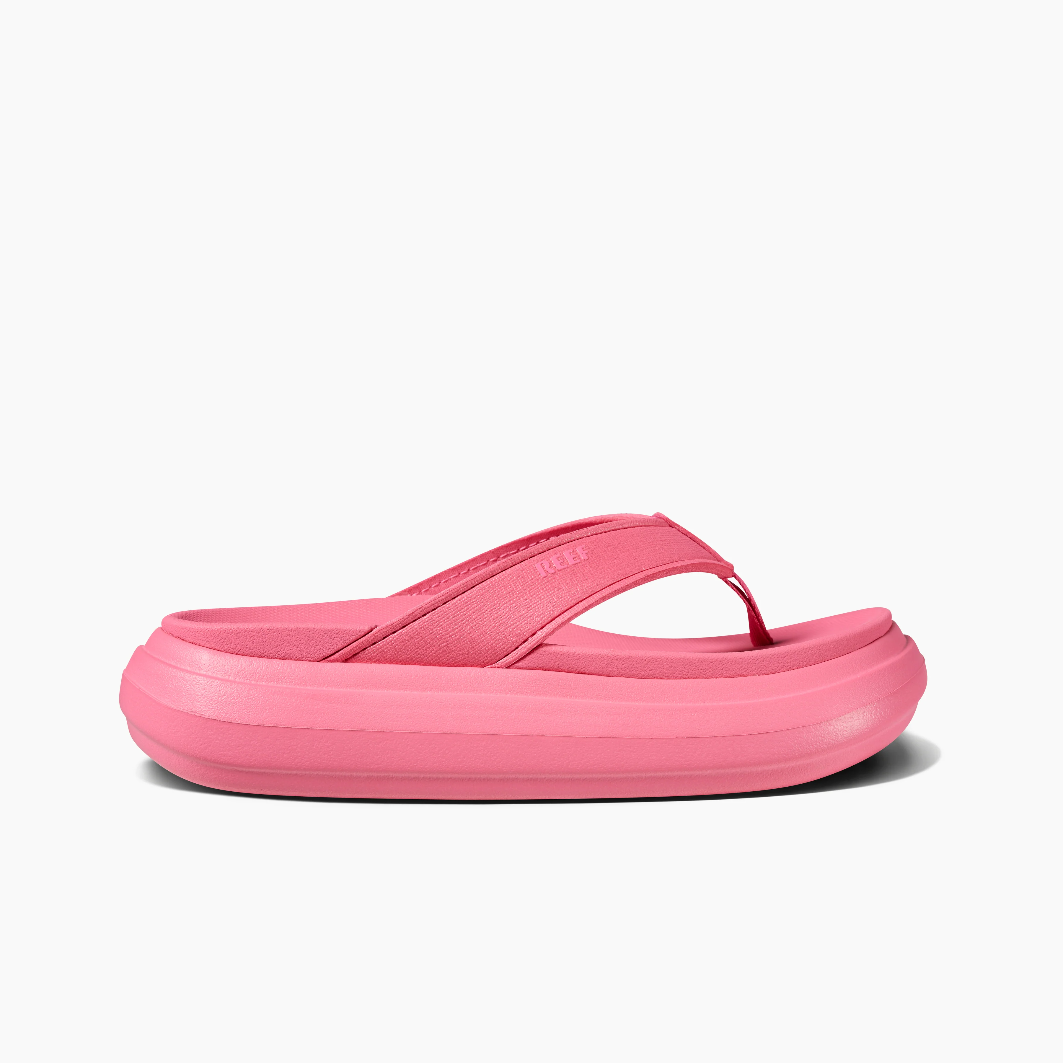 Women's Cushion Bondi Sandals in Hot Pink side view
