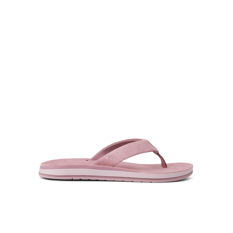 Sylphide（シルフィード） オールドローズ XXSサイズ Ojai Classic Women's Leather Flip Flops - Pale Mauve Suede | REEF