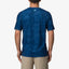 Ellsworth Short Sleeve Surf Shirt 50 UPF - Insigna Blue Water P - Back View