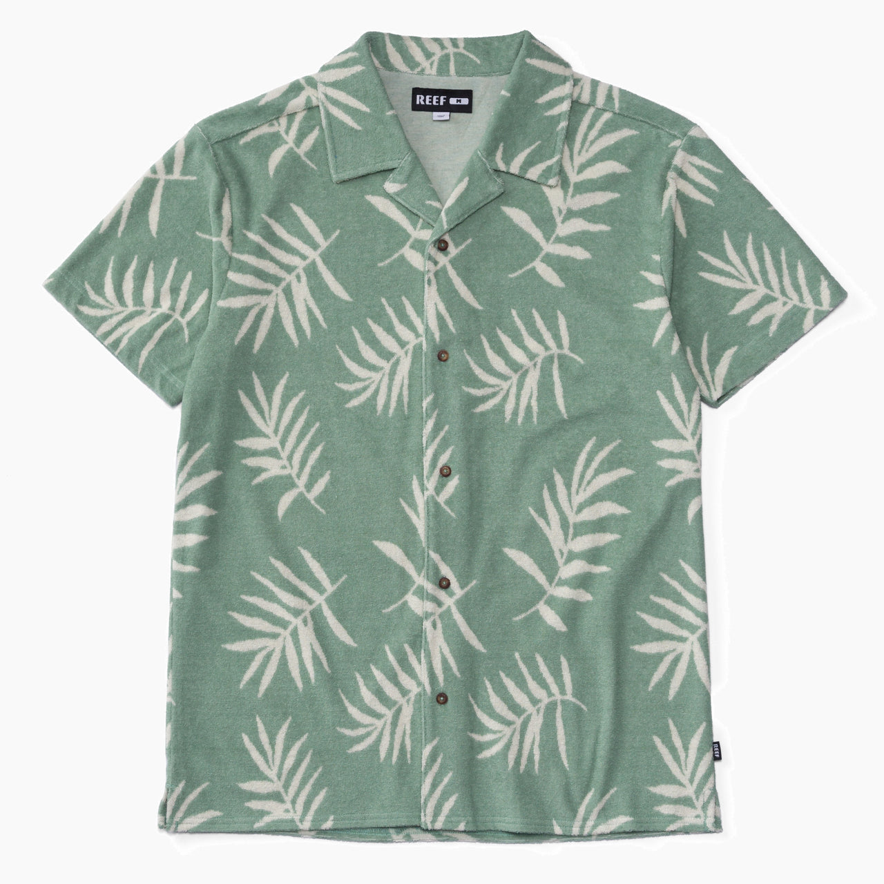 Kenji Short Sleeve Terry Knit Shirt - Almond Milk
