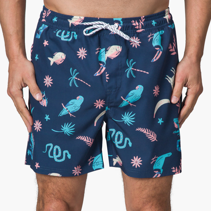 Myers Elastic Waist Short 16" - Insigna Blue - Front View