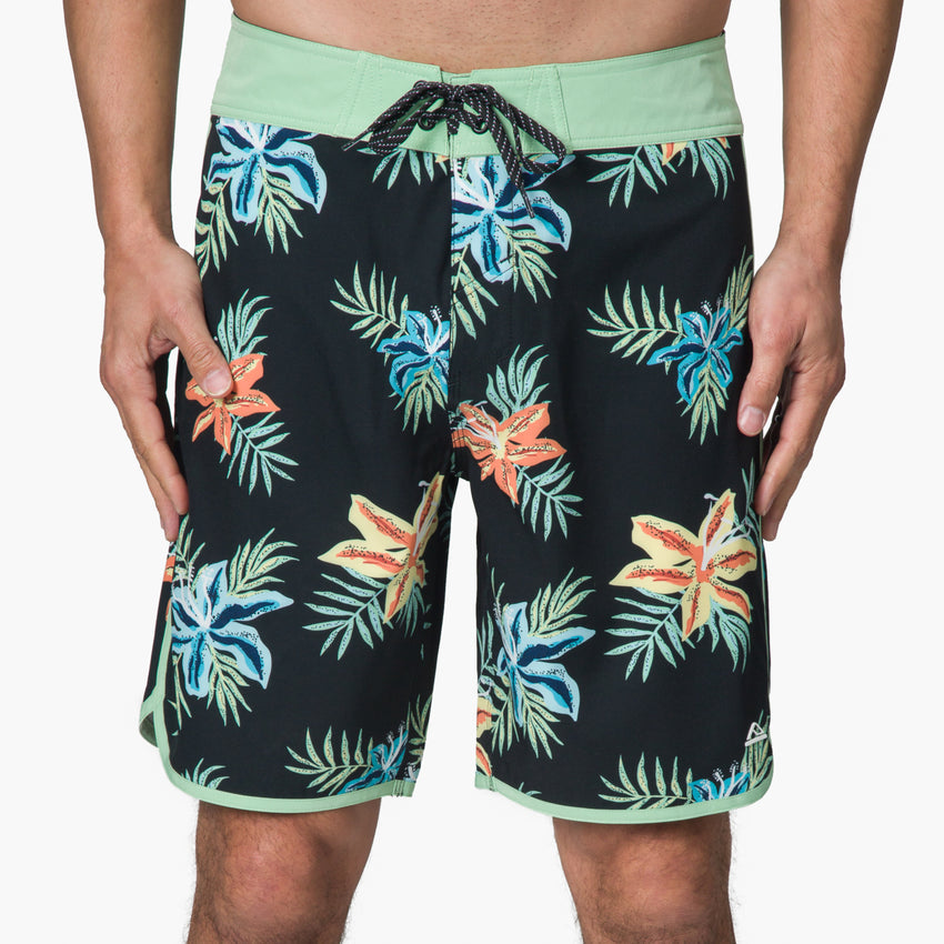 Robbie Boardshort 19" - Caviar - Front View