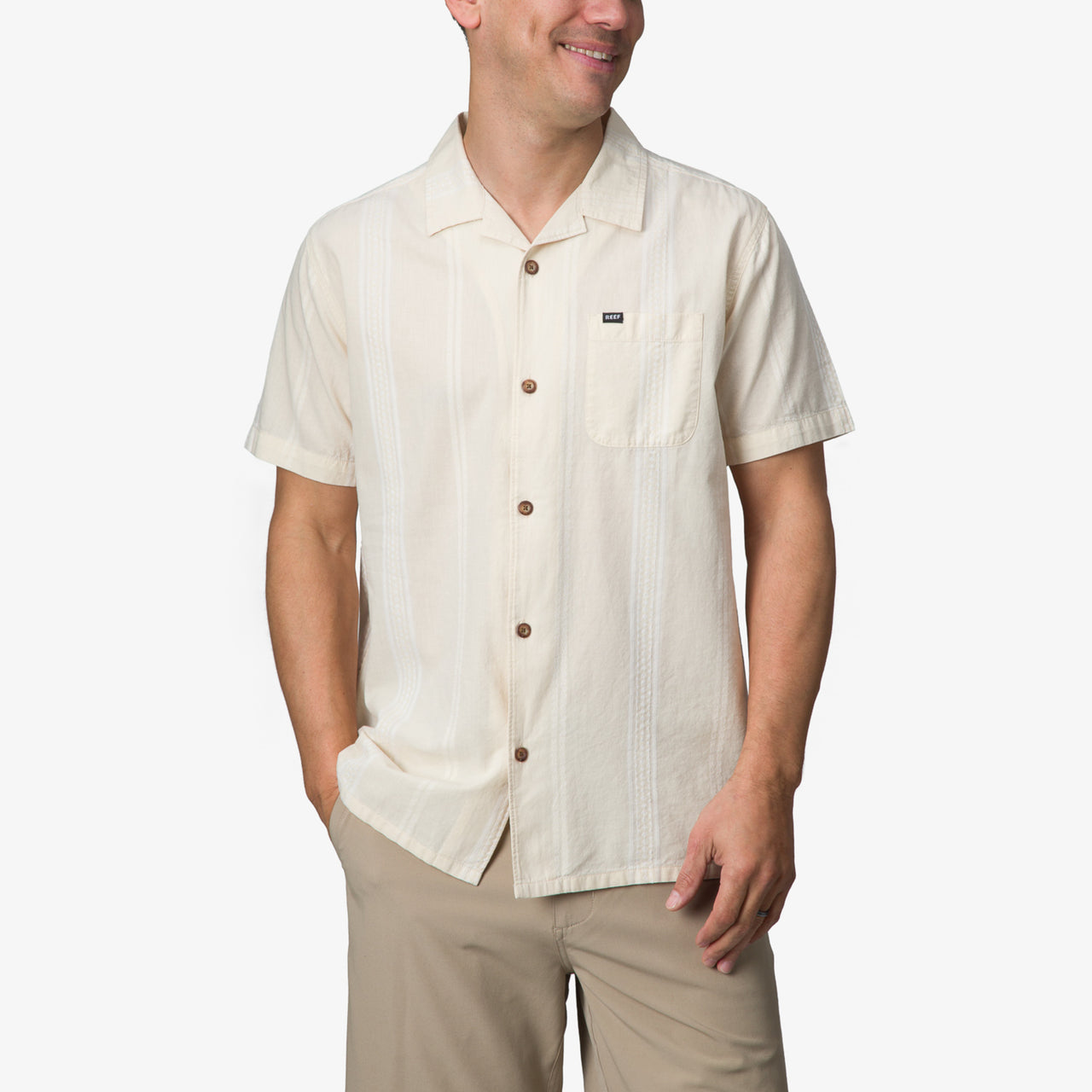 Lemmy Short Sleeve Shirt - Almond Milk - Alternate 1 View