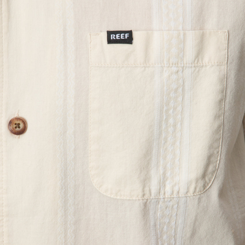 Lemmy Short Sleeve Shirt - Almond Milk - Down the Line 1 View