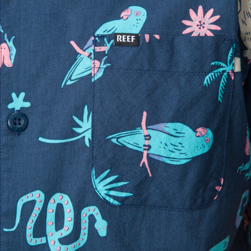 Roy Short Sleeve Shirt - Insigna Blue - Down the Line 1 View