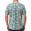 Back view of Eugene Woven Shirt in green floral pattern, perfect for beach-inspired, comfortable men's apparel.
