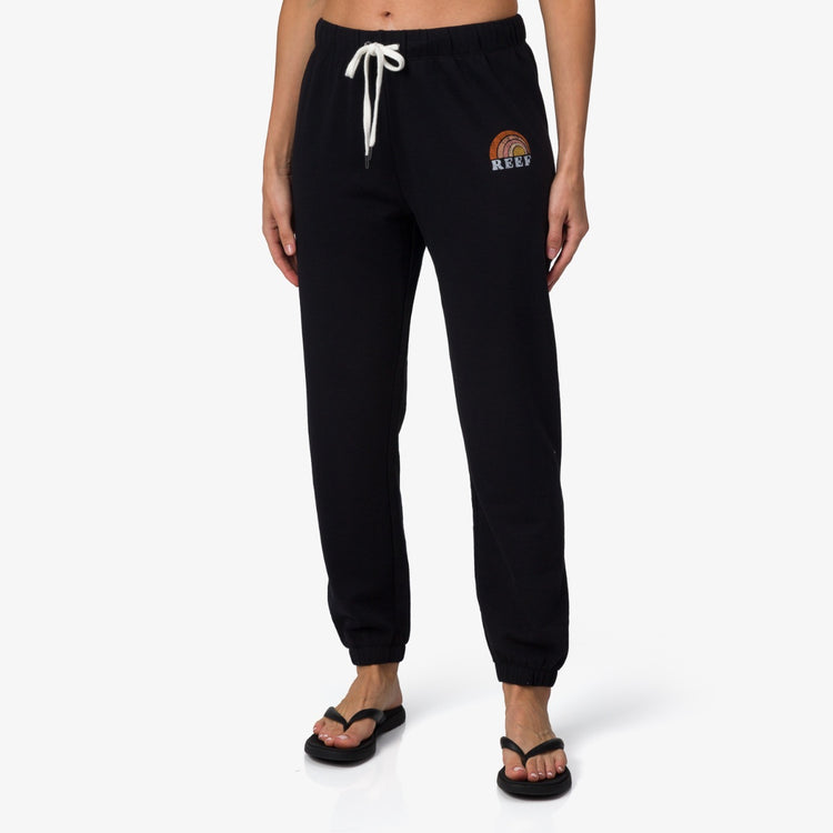 Women's Becca French Terry Jogger in Black | REEF®