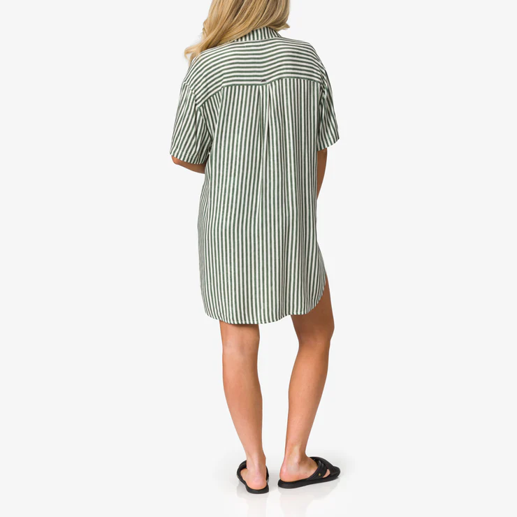 Ollie Stripe Shirt Dress