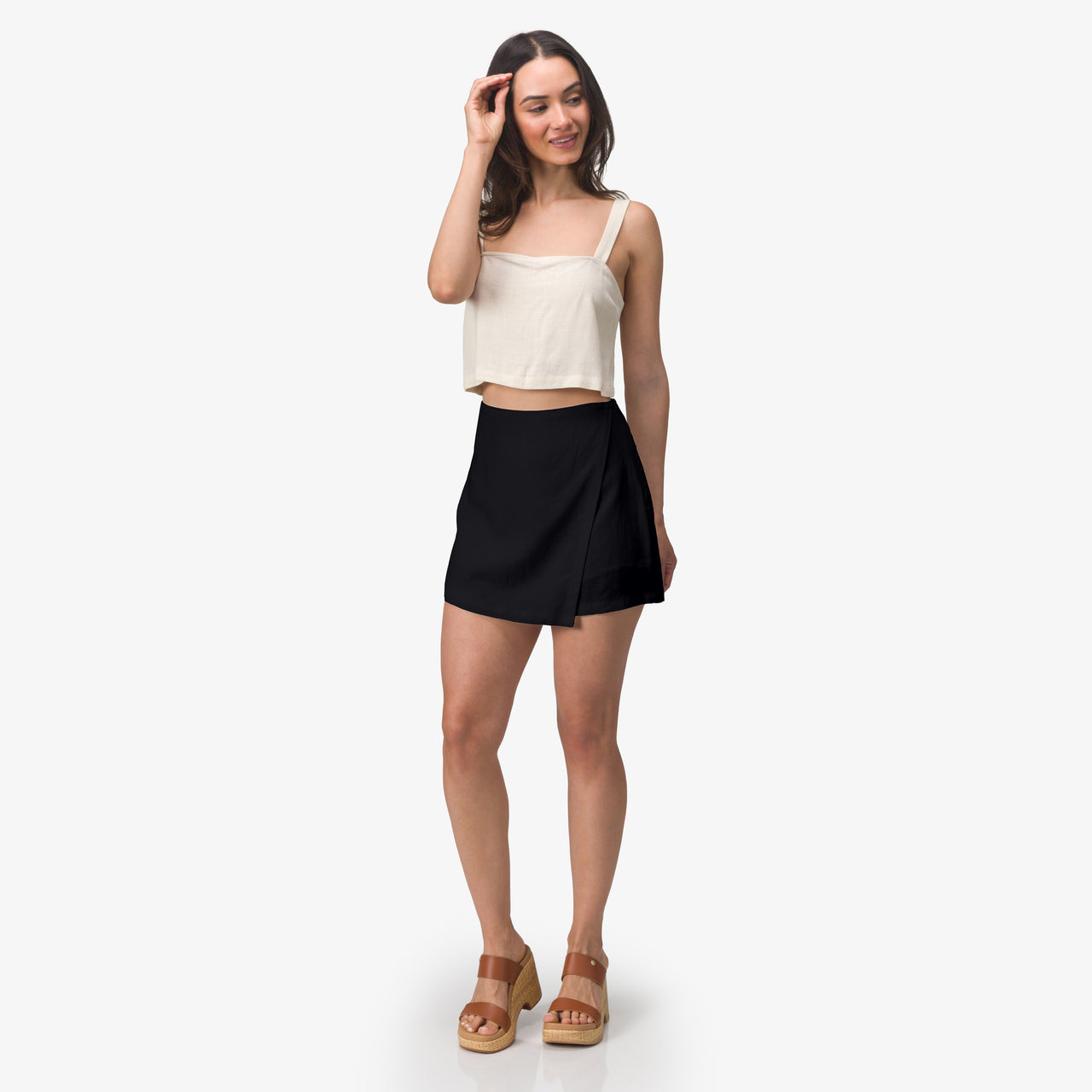 Tori Linen Wrap Skort view 1