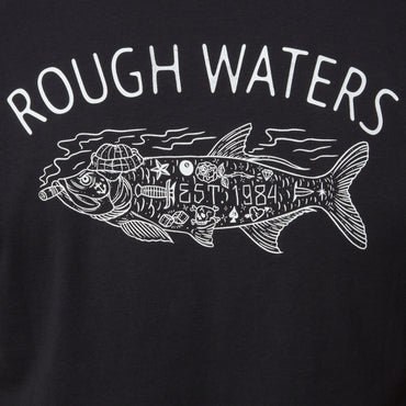 Tatted Short Sleeve T-Shirt - Caviar - Down the Line 2 View