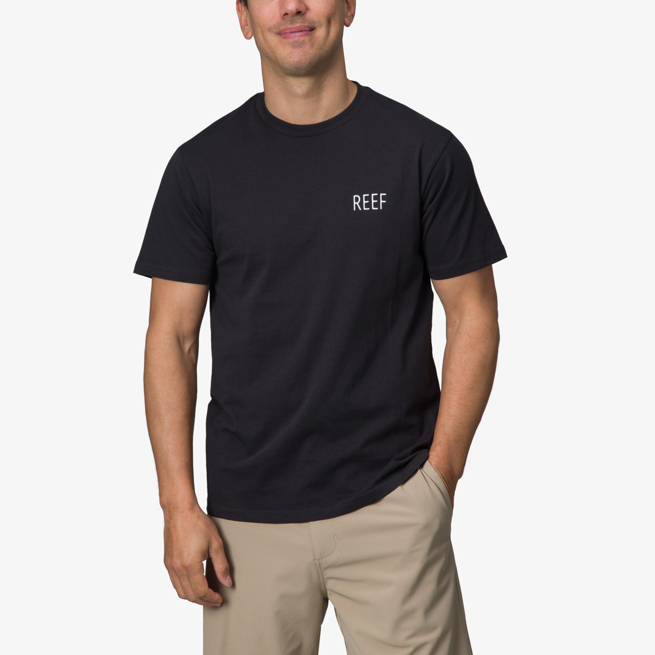Tatted Short Sleeve T-Shirt - Caviar - Front View