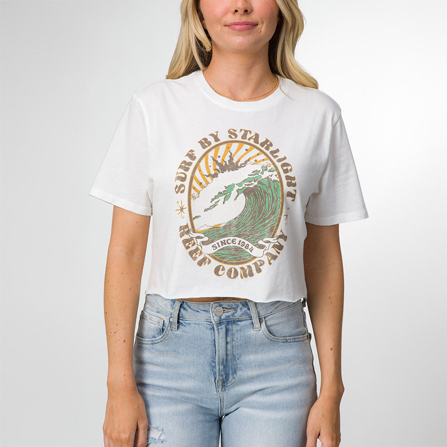 Night Surf Crop Crew Tee view 1