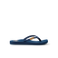 Ginger women's navy blue flip flop sandal facing left with anatomical arch support and soft-rebound cushioning by REEF