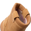 Campfire Ember boot facing away, close-up of the ribbed collar and cushioned heel for comfort