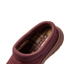Campfire Lodge clog facing lower left, close-up of the plush plaid-lined opening and cushioned collar