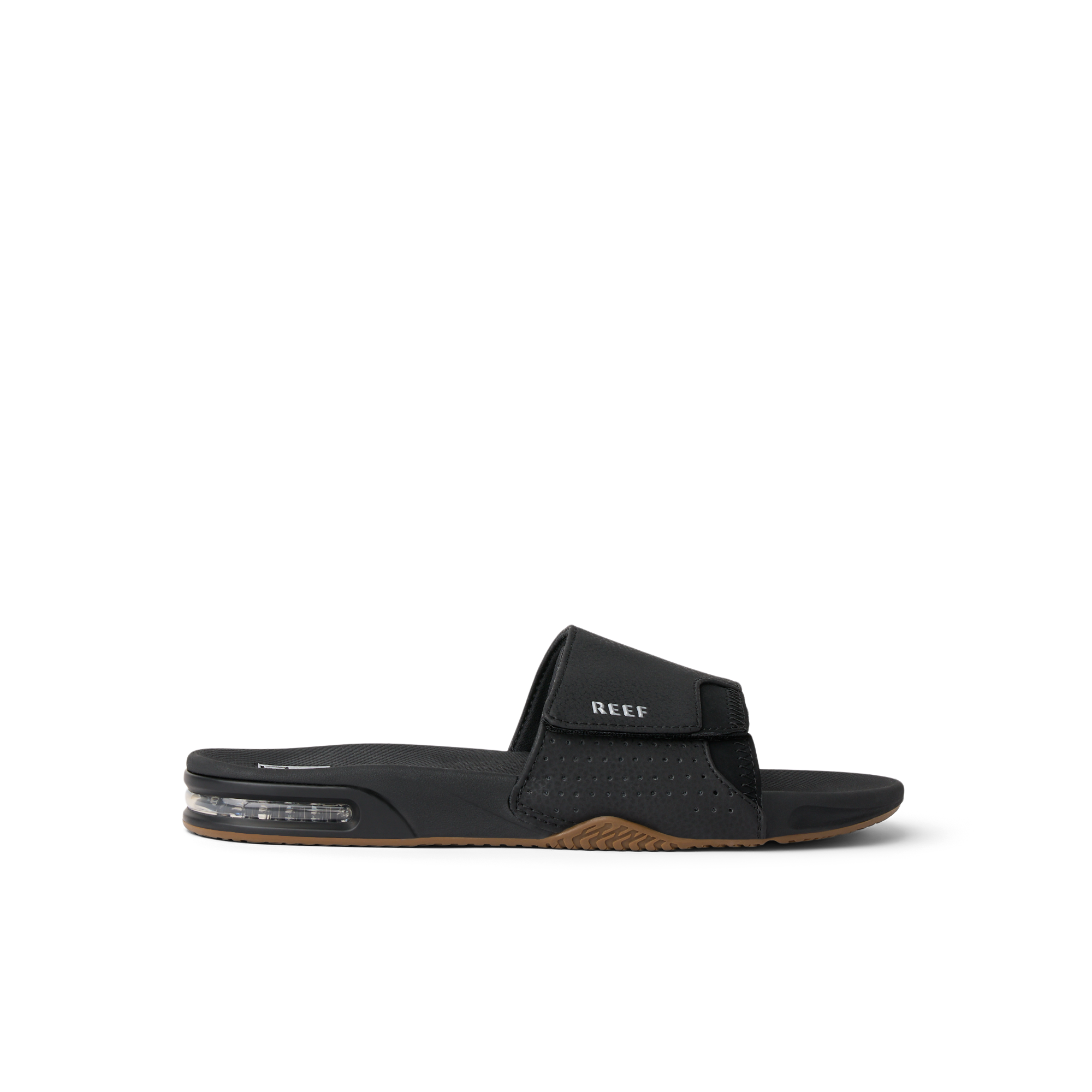 Fanning Slide - Black/Silver - Right Side View