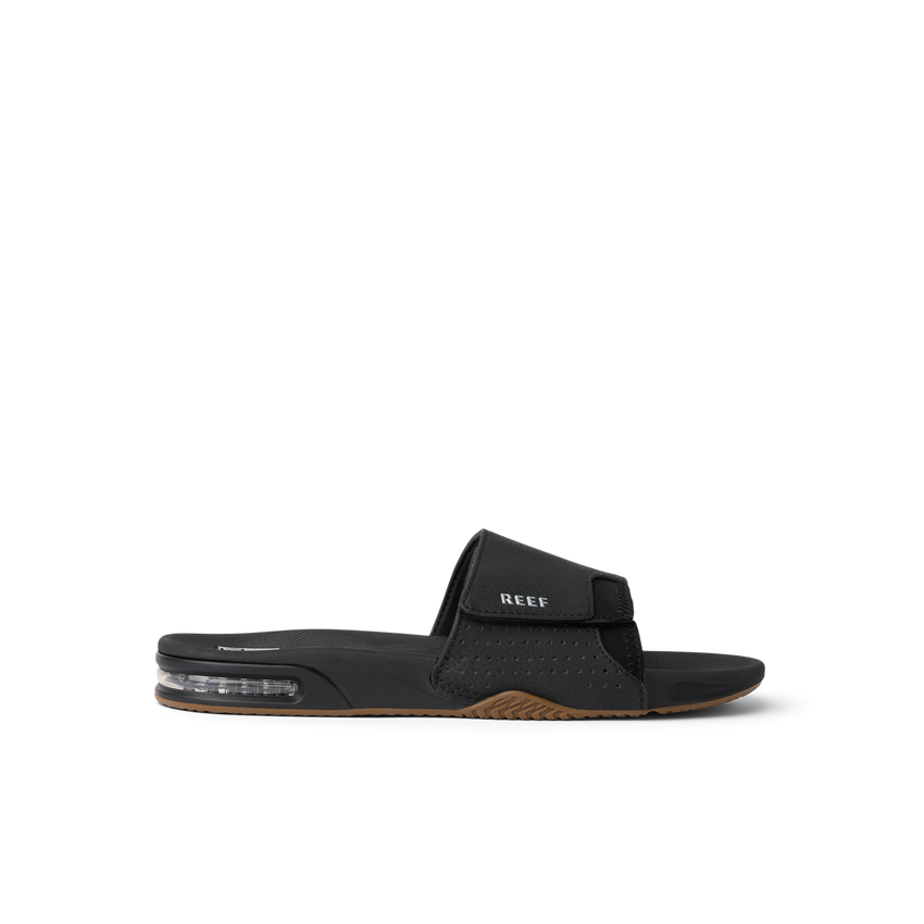 Fanning Slide - Black/Silver - Right Side View