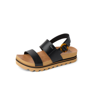Vista Hi Buckle - Black/Tan - Left Side View