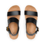Vista Hi Buckle - Black/Tan - Top View