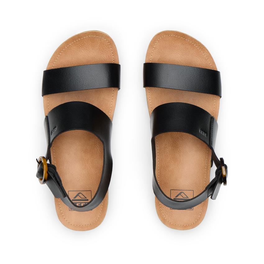 Vista Hi Buckle - Black/Tan - Top View