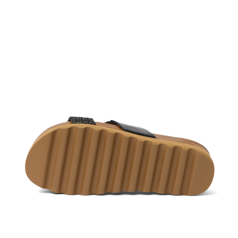 Shop Reef Womens Cushion Vista Hi Slide Sandals In Black - Fast Shop Reef Womens Cushion Vista Hi Slide Sandals In Black - Fast