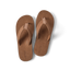 Top view of brown Reef Draftsmen men's sandals featuring soft-rebound cushioning and anatomical arch support designed for all-day comfort.