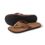 Reef Draftsmen men's brown sandals facing left with sole tread visible, featuring cushioned arch support and water-friendly design