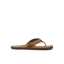 Reef Draftsmen brown men's sandal facing left with soft-rebound cushioning and anatomical arch support for beach comfort.