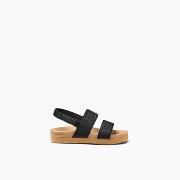 Toddler Girl's Water Vista Sandals in Black/Tan side view