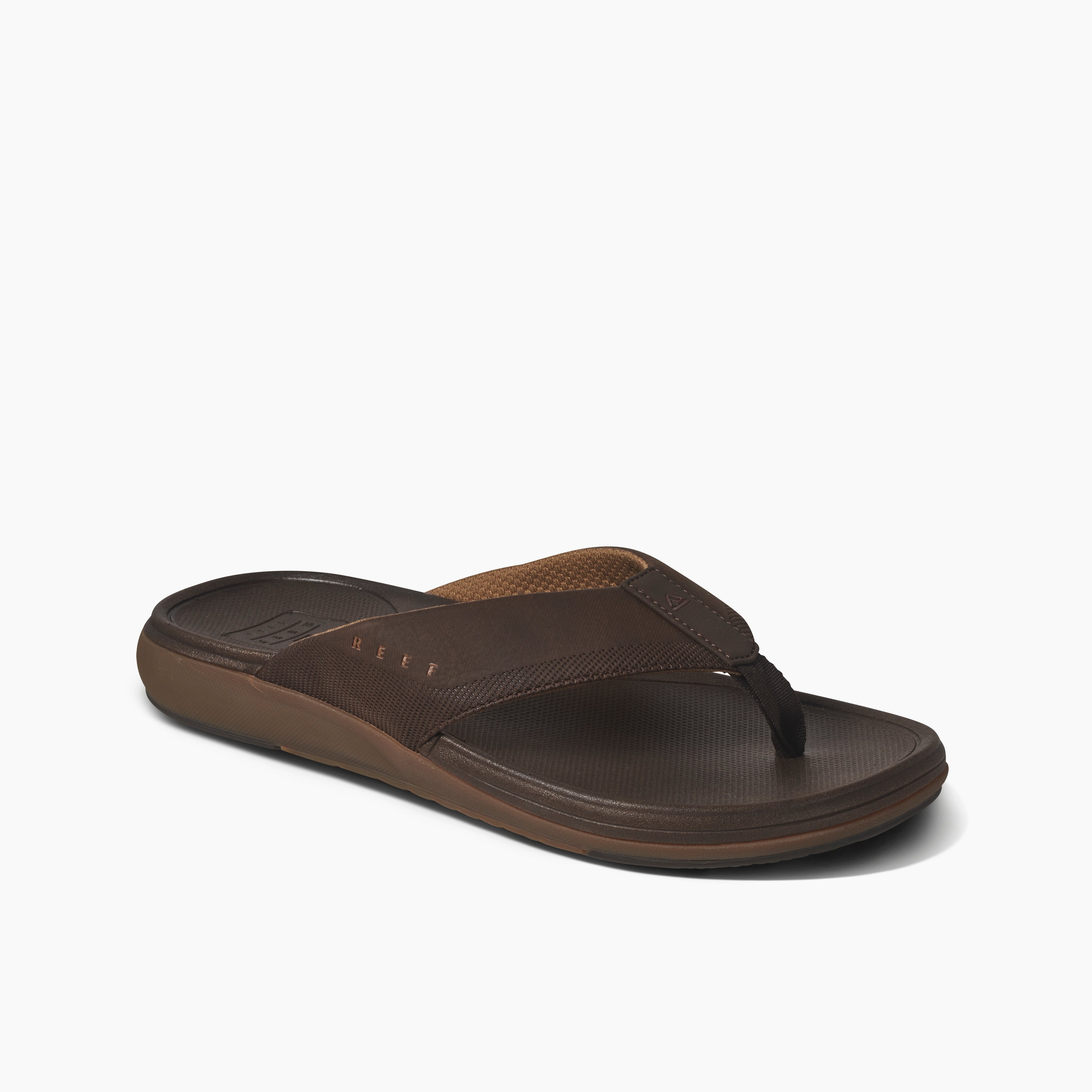 Cushion Norte Men's Sandals - Dark Brown | REEF