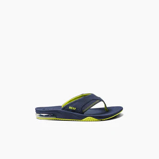 Kids Fanning - Lime/Navy - Underside View