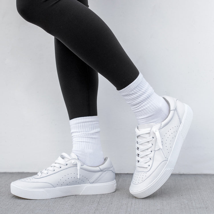 Lay Day Seas: Women's White Leather Sneakers | REEF®