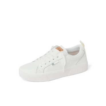 Lay Day Dawn - White Leather - Left Side View