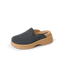 Vista Skye left-facing charcoal slip-on shoe for women with anatomical arch support and soft cushioning designed for beach comfort.