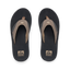 Fanning men's flip flop pair top view with synthetic nubuck straps and cushioned footbed for beach-ready comfort