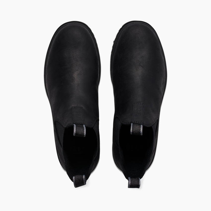 Otis - All Black Leather - Top View