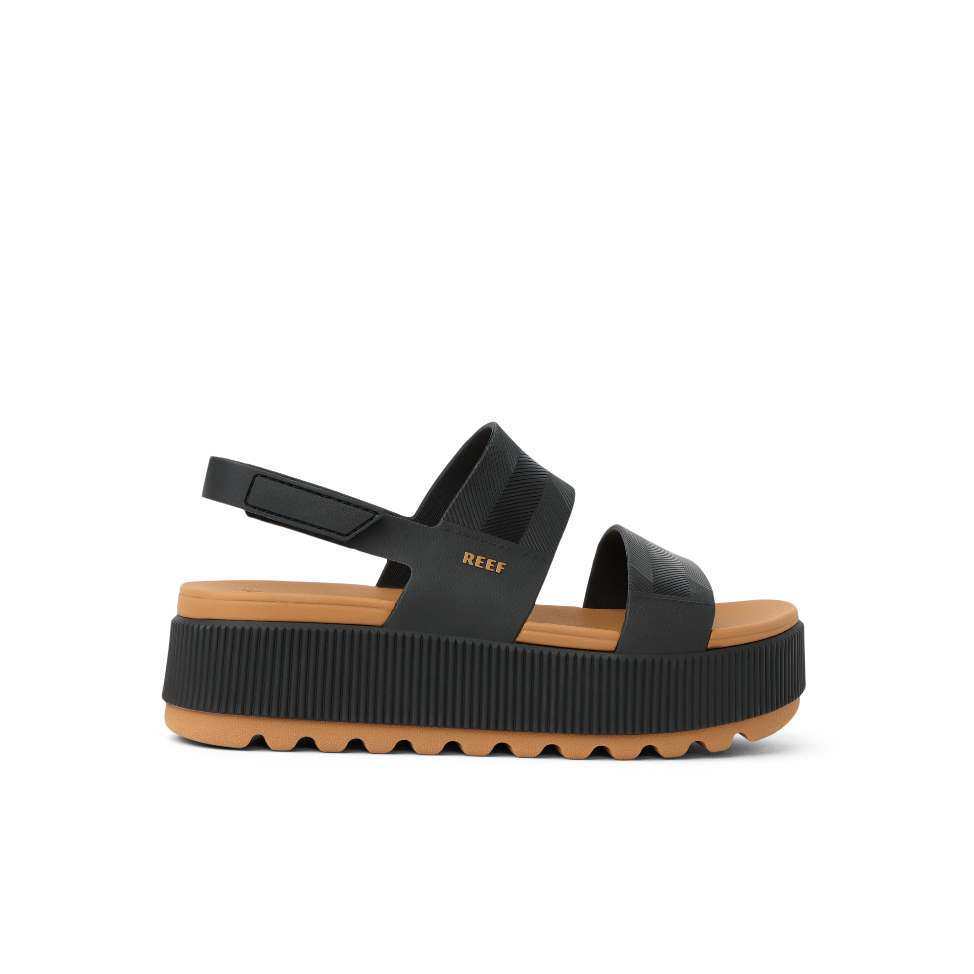 Water Vista Higher Black Cognac Women's Sandals | REEF