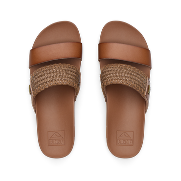 Cushion Vista Higher - Espresso Raffia - Top View