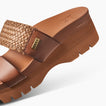 Cushion Vista Higher - Espresso Raffia - Down the Line 2 View