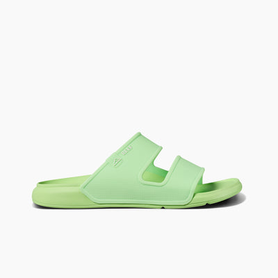 Men's Oasis Double Strap Water Friendly Sandal in Lime side view