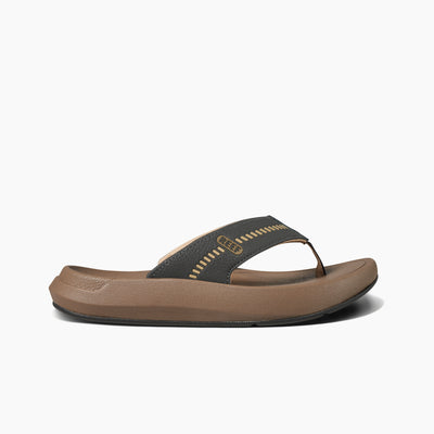 Men's Swellsole Cruiser Sandals in Black/Tan side view