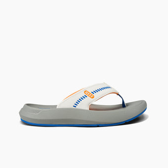 Men's Swellsole Cruiser Sandals in Blue/White/Orange side view