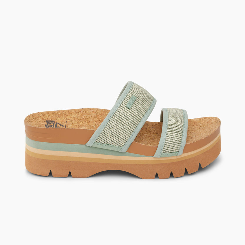 Women's Cushion Vista Higher Sandals in Black | REEF