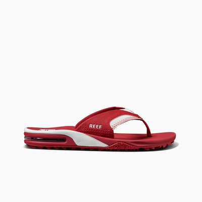 Fanning Tailgate Crimson/White Men's Sandals side view