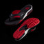 Fanning Pregame Sandals in Black and Red color
