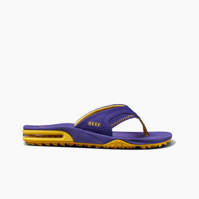 Fanning Tailgate Purple/Gold Men's Sandals side view