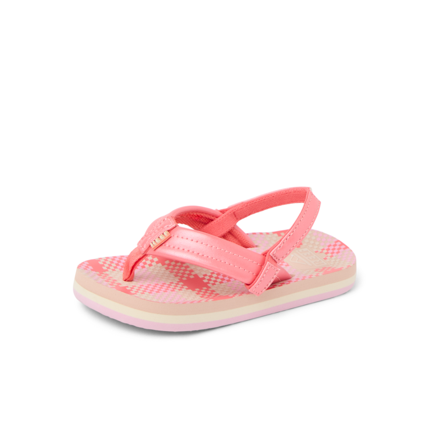 Little Ahi - Pink Plaid - Left Side View